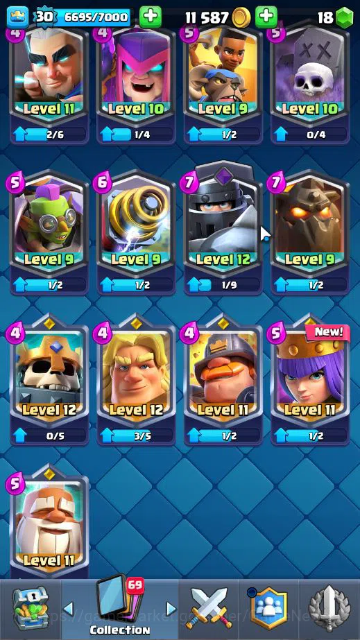 Clash Royale Accounts Lv 30|Trophy 7757|KTL 11|Limited Skin|Card 111| 1  image 12
