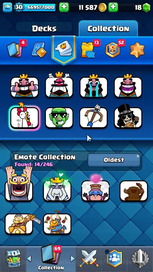 Clash Royale Accounts Lv 30|Trophy 7757|KTL 11|Limited Skin|Card 111| 1  image 14