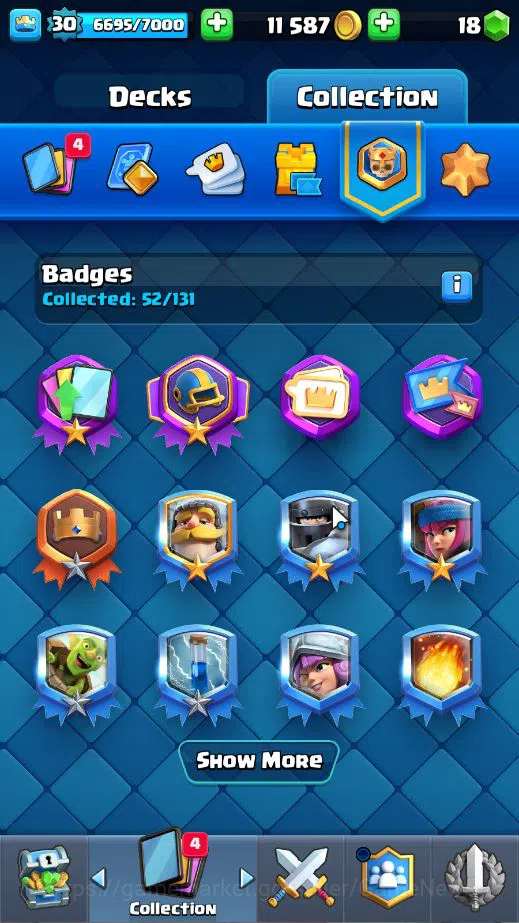 Clash Royale Accounts Lv 30|Trophy 7757|KTL 11|Limited Skin|Card 111| 1  image 17