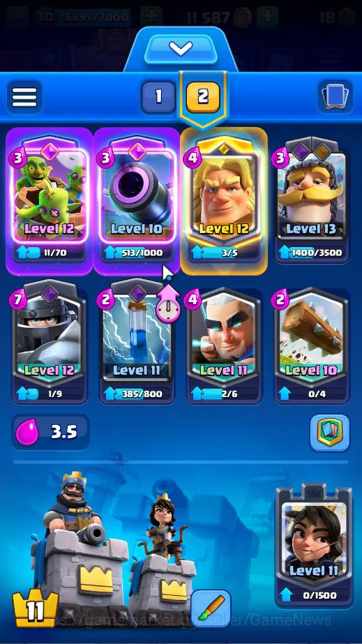 Clash Royale Accounts Lv 30|Trophy 7757|KTL 11|Limited Skin|Card 111| 1  image 3