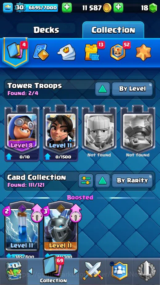 Clash Royale Accounts Lv 30|Trophy 7757|KTL 11|Limited Skin|Card 111| 1  image 4