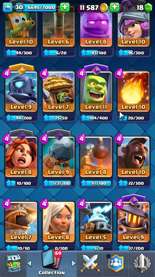 Clash Royale Accounts Lv 30|Trophy 7757|KTL 11|Limited Skin|Card 111| 1  image 8