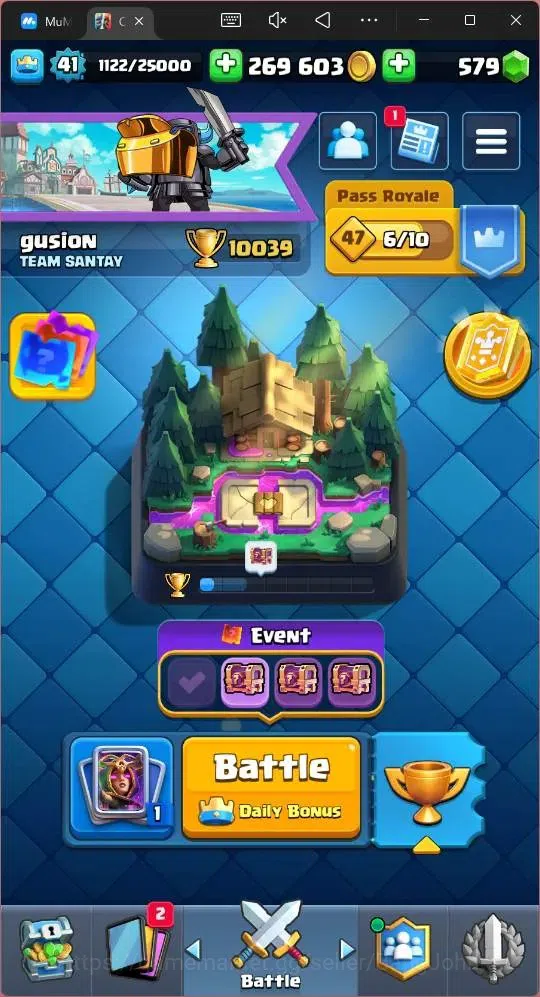 Clash Royale Accounts High-End Lv 41|Trophy 10124|KTL 13|Card 121|2 Hero|5 EVO|8 Champ|21Legend,33Epic,30Rare,29Commons|579 19