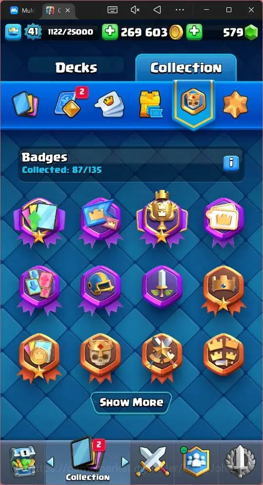 Clash Royale Accounts High-End Lv 41|Trophy 10124|KTL 13|Card 121|2 Hero|5 EVO|8 Champ|21Legend,33Epic,30Rare,29Commons|579 4
