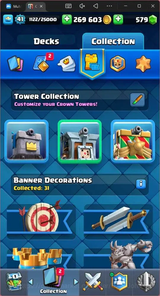 Clash Royale Accounts High-End Lv 41|Trophy 10124|KTL 13|Card 121|2 Hero|5 EVO|8 Champ|21Legend,33Epic,30Rare,29Commons|579 5