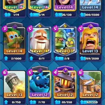 Clash Royale High-End Lv 41|Trophy 10124|KTL 13|Card 121|2 Hero|5 EVO|8  image 1