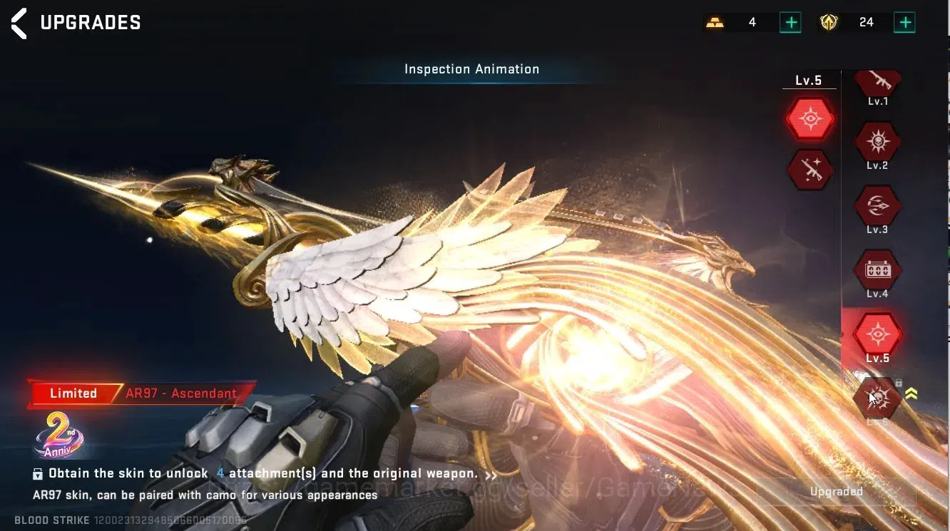 Blood Strike Accounts ASIA|ETERNAL DesertEagle Lv2+Collab EVA[MCX-EVA00] image 15
