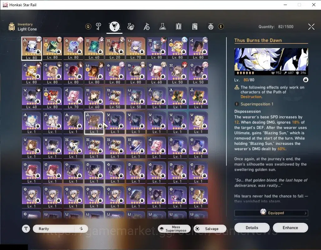 Honkai Star Rail Accounts Asia|TL 70|Premium Phainon+Sign|13 Limited|Sunday, image 6