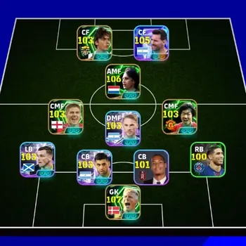 eFootball Accounts Legends & Iconic Players Android|PW 3204|Luis Diaz ShowT,Lionel Messi ShowT,Marco Reus Epic,Peter