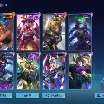 Mobile Legends: Bang Bang Accounts Collector Global|210 Skin|Expert|VENOM Harley Hanabi Dyrroth,SABER