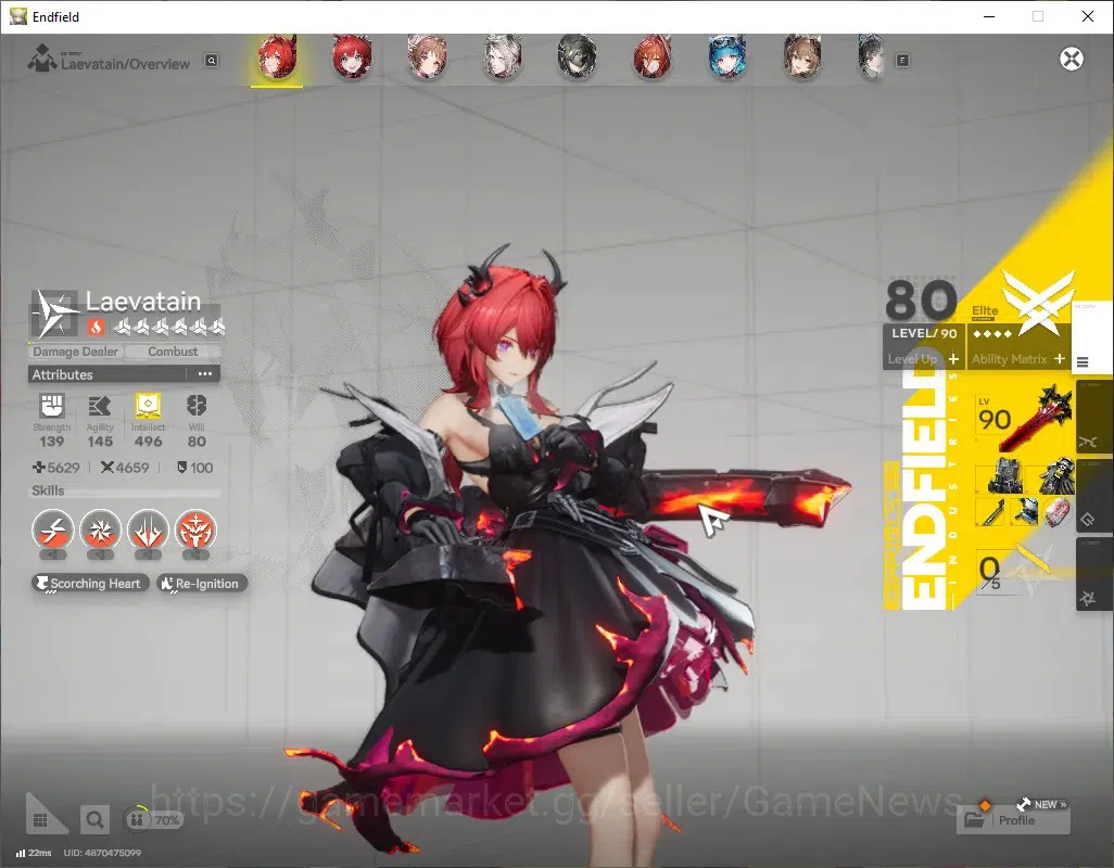 Arknights: Endfield Accounts ASIA|Lv 51|6 SSR(2 Limited)+9 (*6 Weapon)|Gilberta image 3