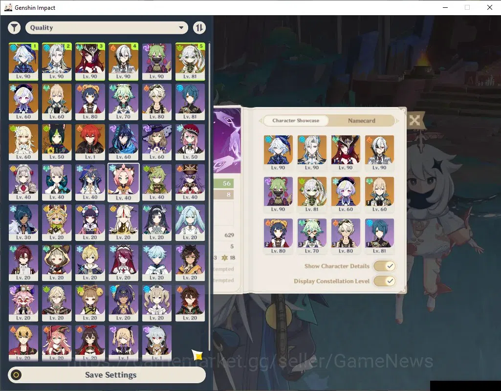 Genshin Impact Accounts ASIA|AR 56|5 Limited + 4 (*5Weapon)|Arlecchino+Sig image 1