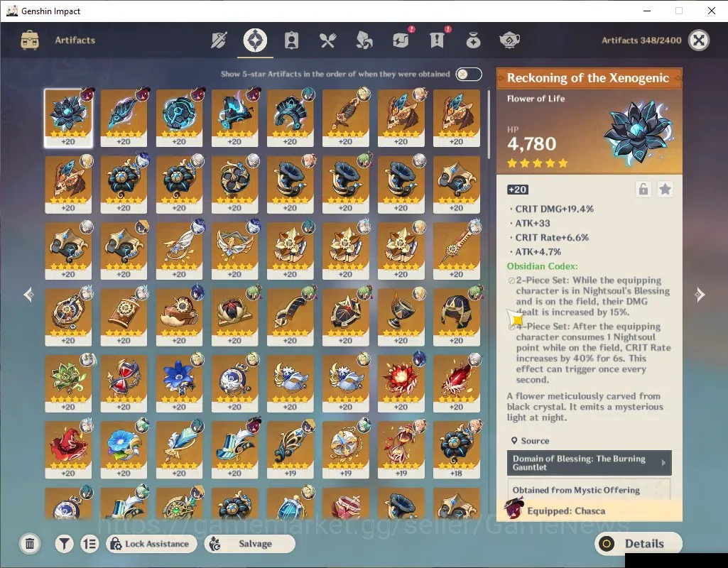 Genshin Impact Accounts ASIA|AR 56|5 Limited + 4 (*5Weapon)|Arlecchino+Sig image 7
