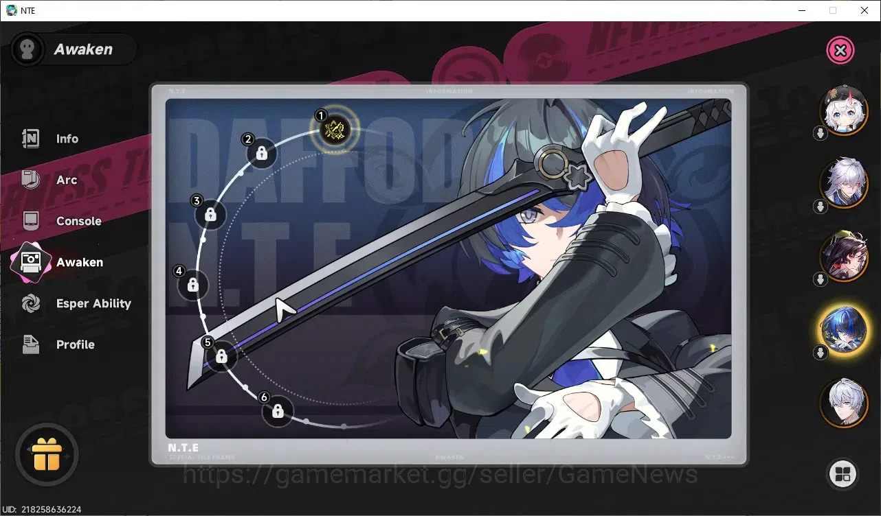 Neverness to Everness Accounts GLOBAL NA|HL17|TL1|5 SSR 1 Limited [Hotori],Daffod image 5