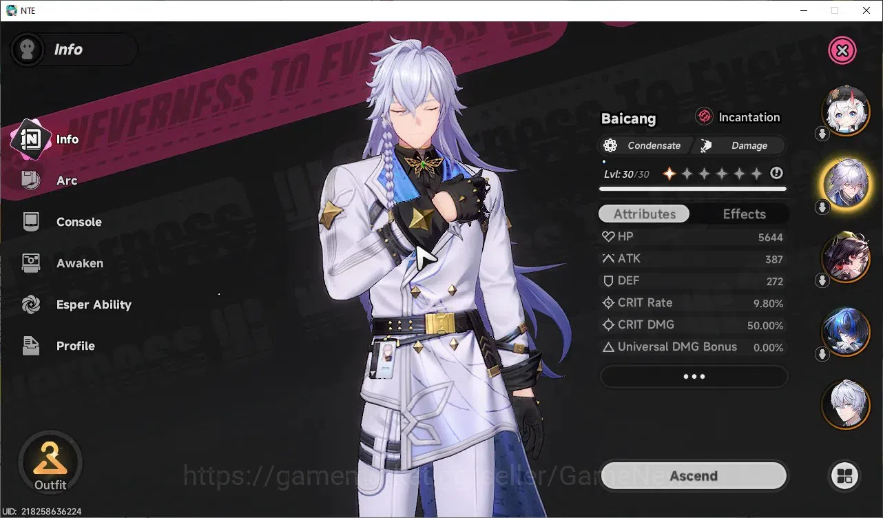 Neverness to Everness Accounts GLOBAL NA|HL17|TL1|5 SSR 1 Limited [Hotori],Daffod image 6