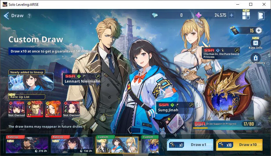 Solo Leveling: ARISE Accounts Power 723K| Goto A5+Sign, Mirei A5+Sign A5, Thomas A6+Sign, Han Se-Mi A5+Sign) | Log Email 12