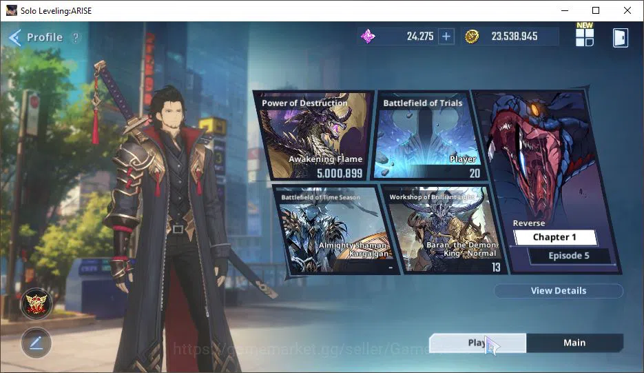 Solo Leveling: ARISE Accounts Power 723K| Goto A5+Sign, Mirei A5+Sign A5, Thomas A6+Sign, Han Se-Mi A5+Sign) | Log Email 3