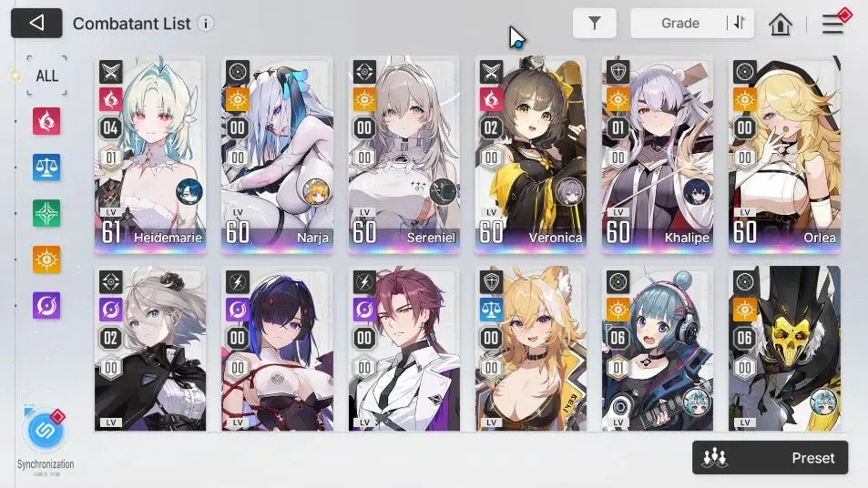 Chaos Zero Nightmare Accounts GLOBAL|Lv 55|4K Crys|10 SSR[(HeidemarieM4,Narja)+S image 4