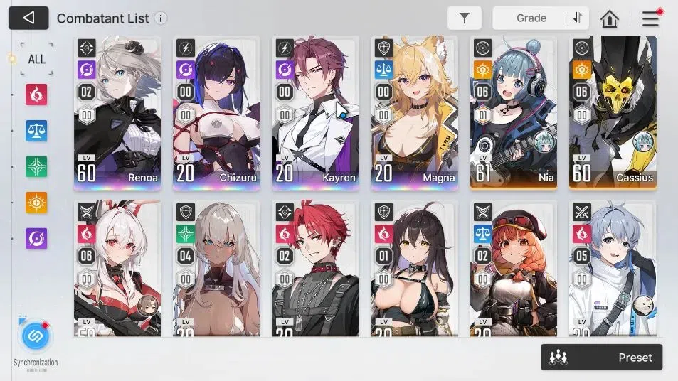 Chaos Zero Nightmare Accounts GLOBAL|Lv 55|4K Crys|10 SSR[(HeidemarieM4,Narja)+S image 5