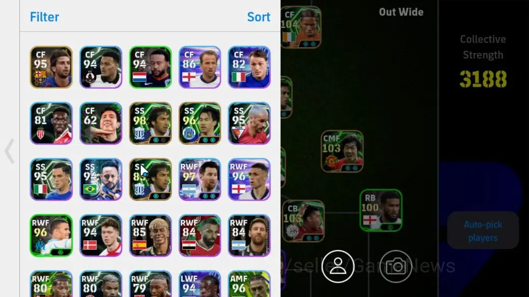 eFootball Accounts Android||Enzo Fernández, Francesco Totti, Didier D image 2