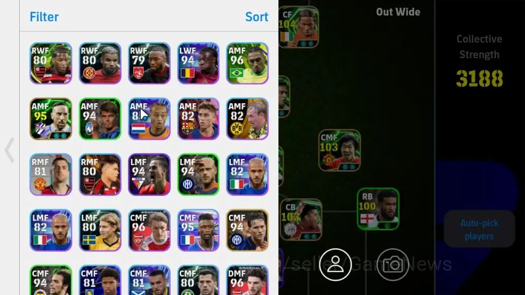 eFootball Accounts Android||Enzo Fernández, Francesco Totti, Didier D image 3