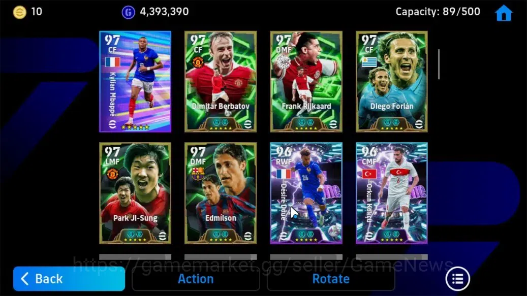 eFootball Accounts Android||Enzo Fernández, Francesco Totti, Didier D image 6