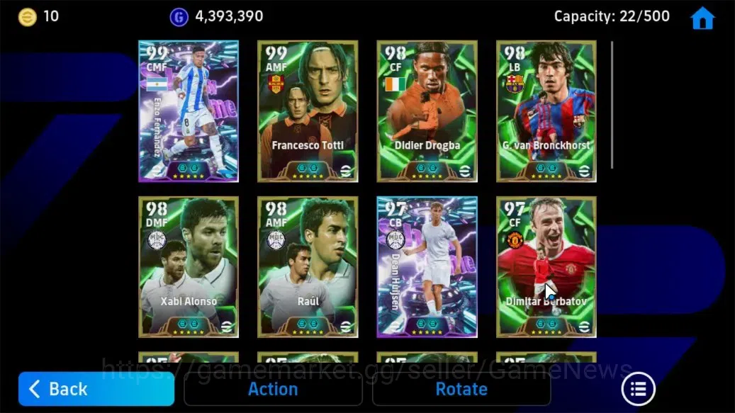 eFootball Accounts Android||Enzo Fernández, Francesco Totti, Didier D image 8