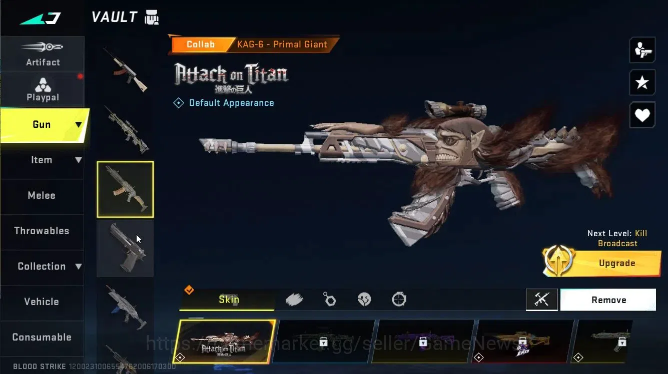 Blood Strike Accounts ASIA|ETERNAL [Uzi-Star Chaser]|Collab AOT [KAG-6-P image 10