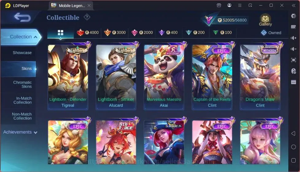 Mobile Legends: Bang Bang Accounts Global|Skin 200|Renowned|Collector Natalia|Prime C image 11