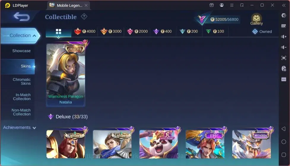 Mobile Legends: Bang Bang Accounts Global|Skin 200|Renowned|Collector Natalia|Prime C image 12