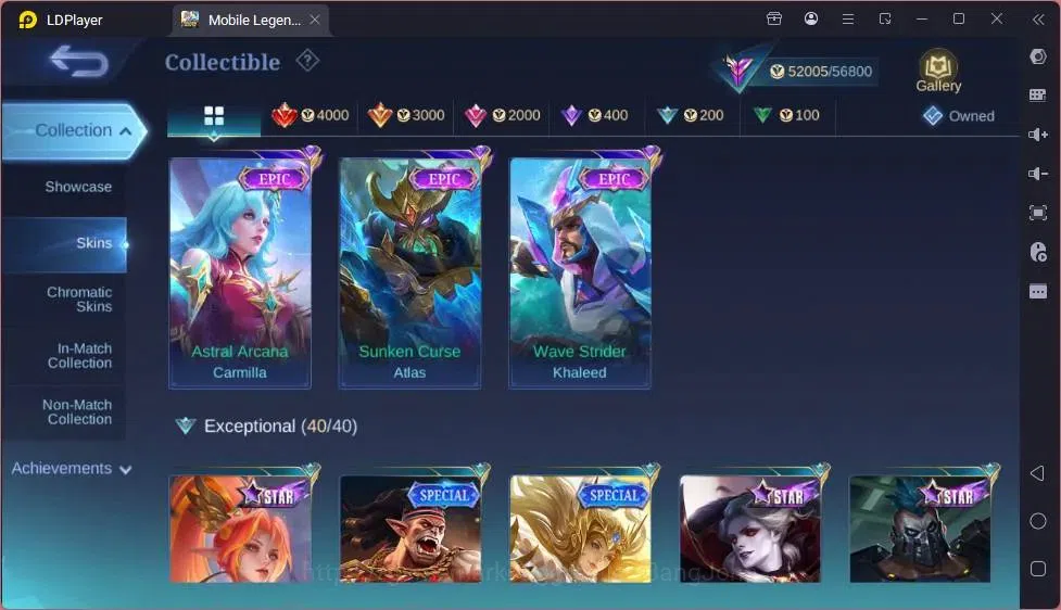 Mobile Legends: Bang Bang Accounts Global|Skin 200|Renowned|Collector Natalia|Prime C image 5