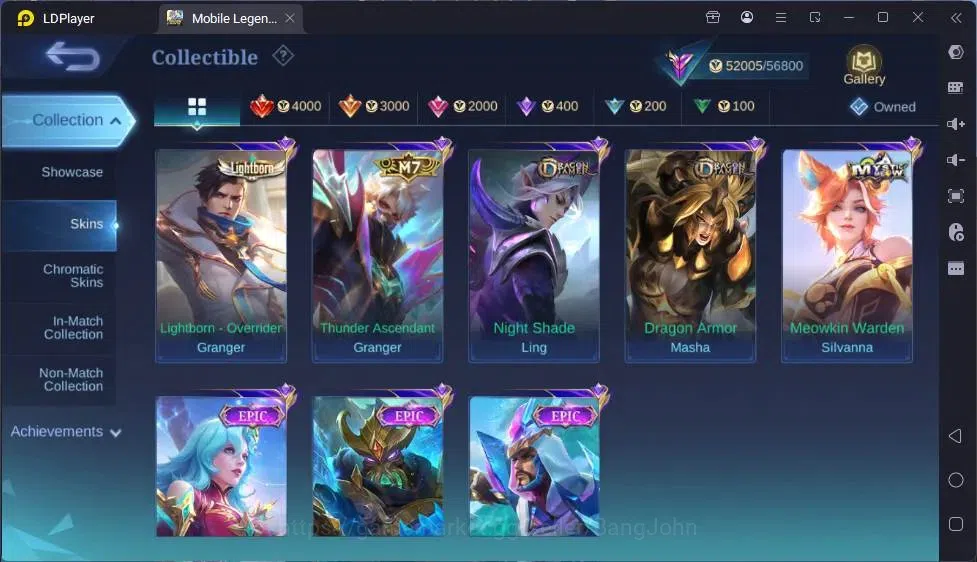 Mobile Legends: Bang Bang Accounts Global|Skin 200|Renowned|Collector Natalia|Prime C image 6