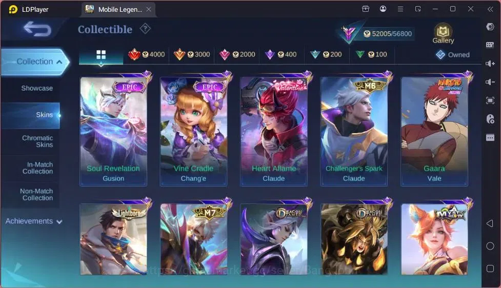 Mobile Legends: Bang Bang Accounts Global|Skin 200|Renowned|Collector Natalia|Prime C image 7