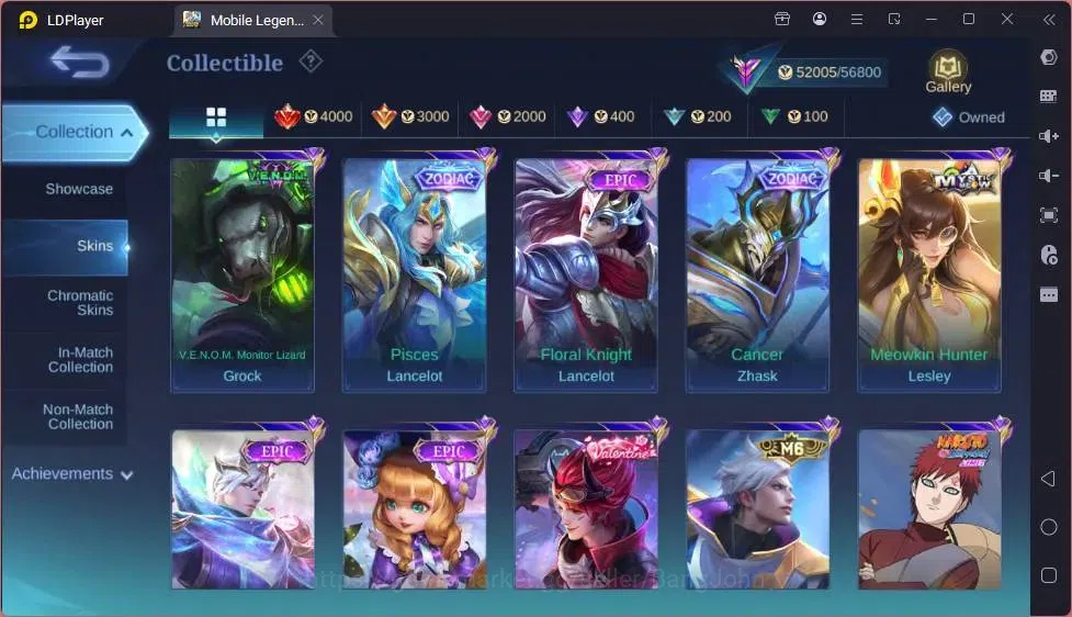Mobile Legends: Bang Bang Accounts Global|Skin 200|Renowned|Collector Natalia|Prime C image 8
