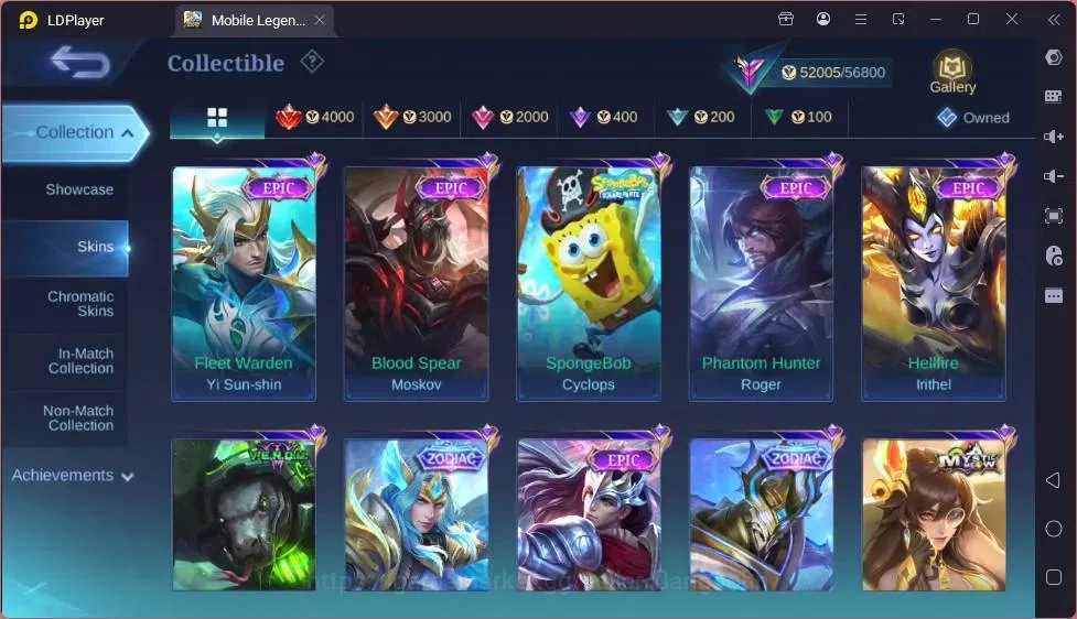 Mobile Legends: Bang Bang Accounts Global|Skin 200|Renowned|Collector Natalia|Prime C image 9