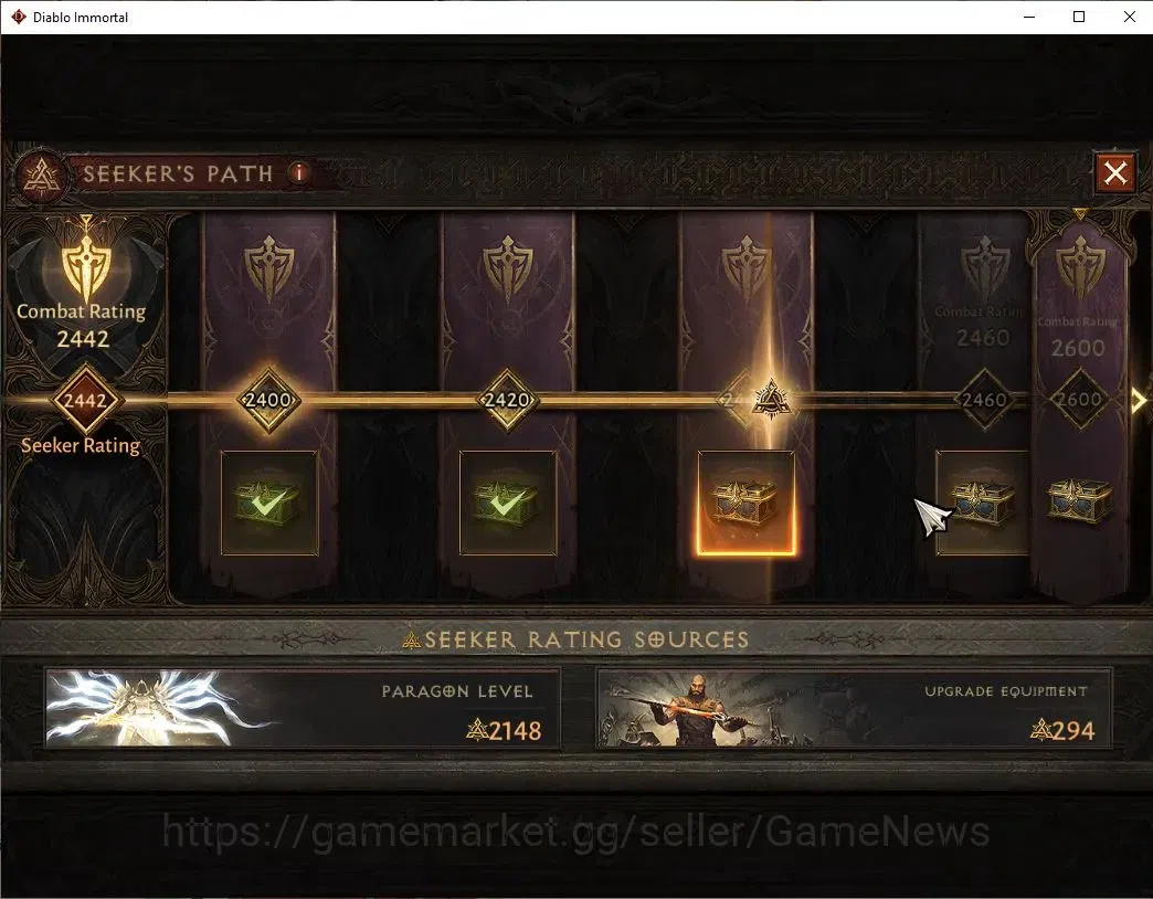 Diablo Immortal Accounts SEA - Izual|CS ON|Lv60(824)|Necromancer|CR 43K|Res image 13