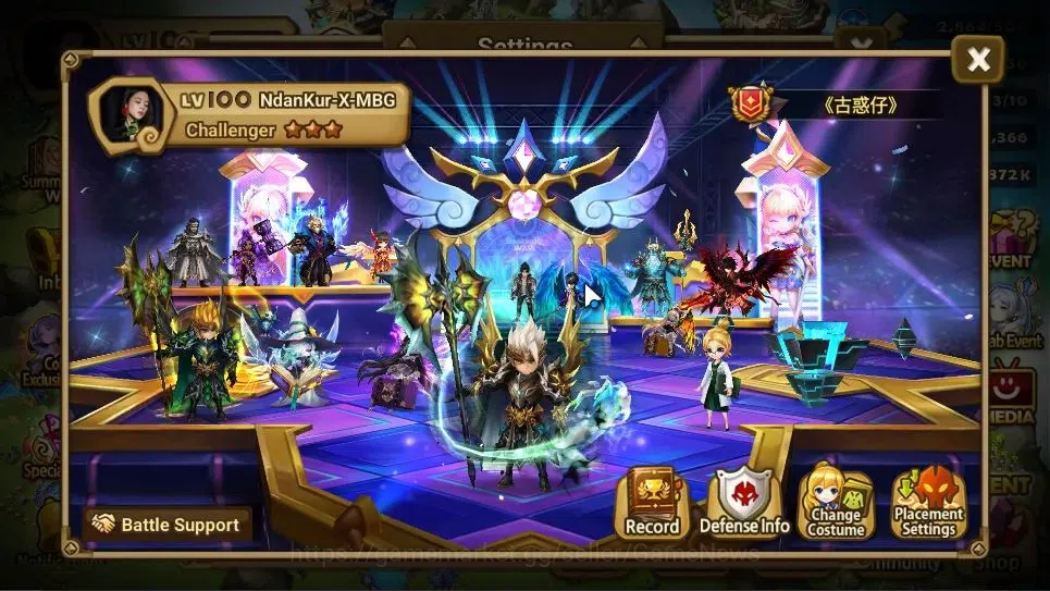 Summoners War: Sky Arena Accounts End-Game ASIA Lv100|4 LD(JAGER,Celia,Dorothy,Etc)63Total 2