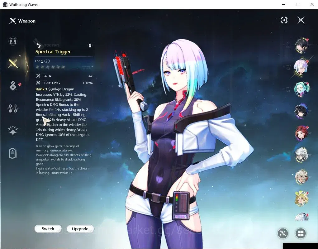 Wuthering Waves Accounts NA |UL 47|2 Limited| Lucy R6+Sign,Rebecca| 124 Lus image 3