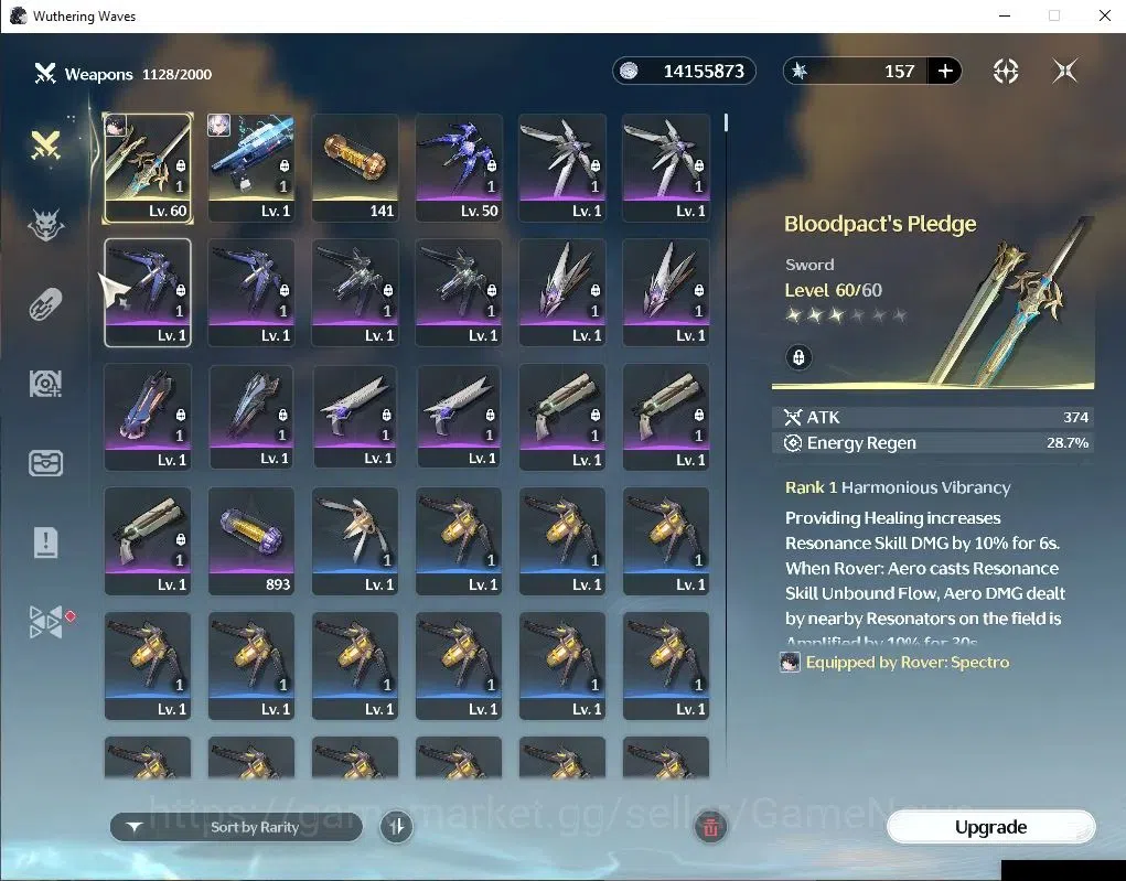 Wuthering Waves Accounts NA |UL 47|2 Limited| Lucy R6+Sign,Rebecca| 124 Lus image 6