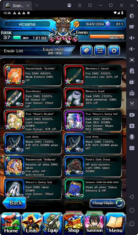 Grand Summoners Accounts [GLOBAL] Rank 37 | 3 Ascend | Shuna | Mami Tomoe T image 4