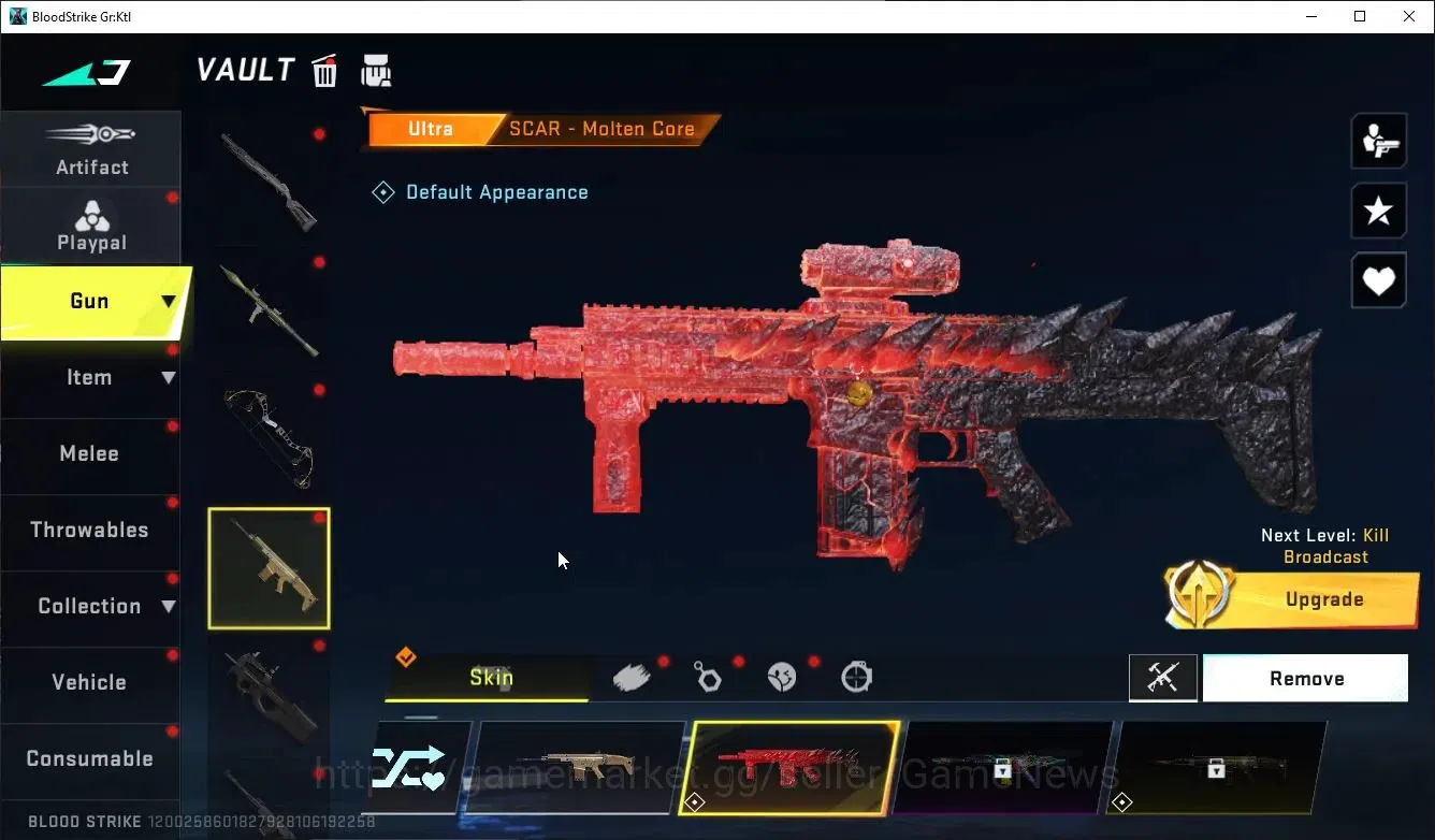 Blood Strike Accounts ASIA|4 ULTRA [JET,VAL,SCAR,AR97]+Collab Anniv FAL- image 6