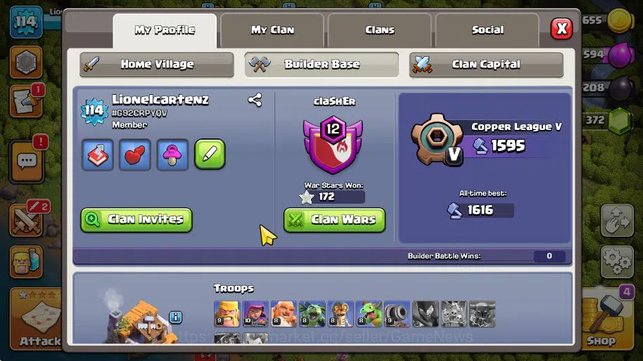 Clash of Clans Accounts TH 13 - BH 5 | Limited Skin | LV 114 | HH 7 |BK 58 image 12