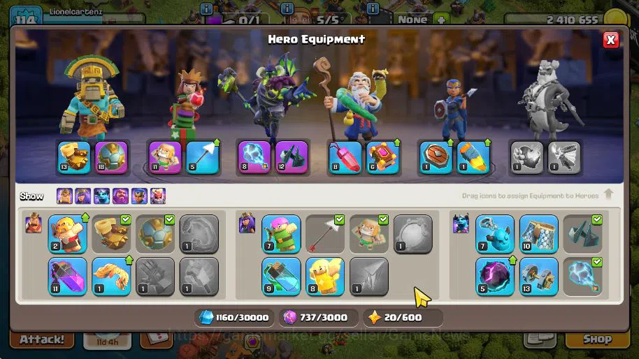 Clash of Clans Accounts TH 13 - BH 5 | Limited Skin | LV 114 | HH 7 |BK 58 image 8
