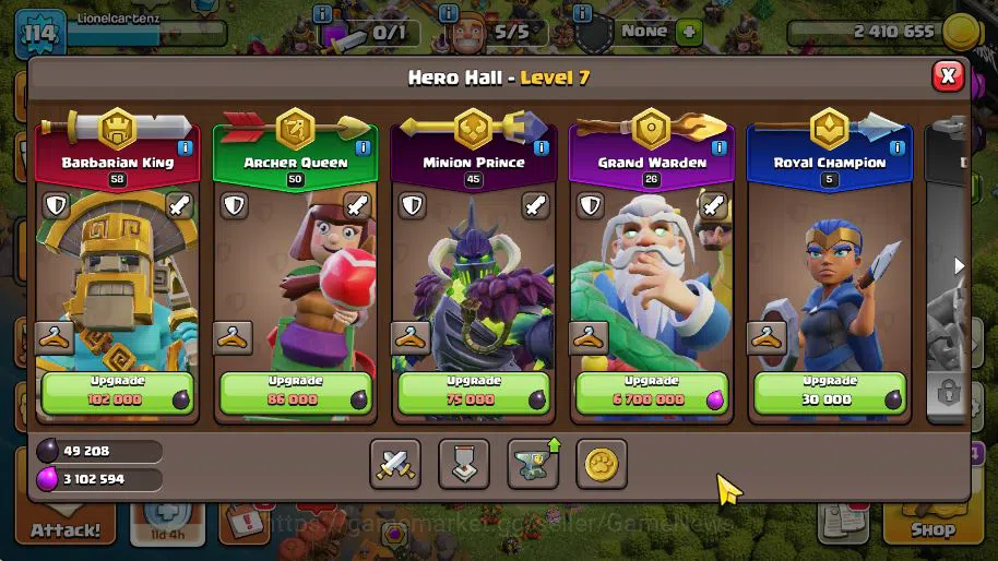 Clash of Clans Accounts TH 13 - BH 5 | Limited Skin | LV 114 | HH 7 |BK 58 image 9