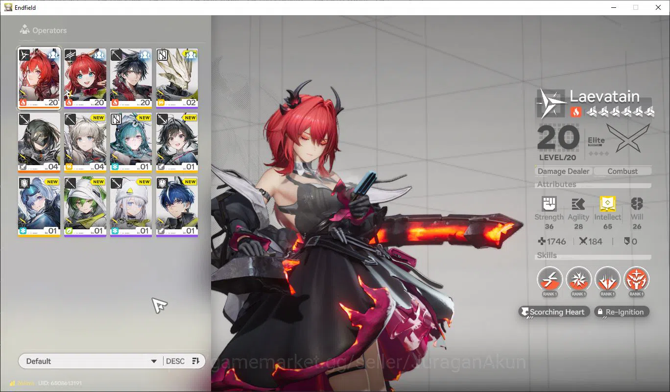 Arknights: Endfield Accounts NA/EU Level 2 | Fresh starter Leavatain |2200 Orb| 5 SR Character |Log GryphLink|(END1260)