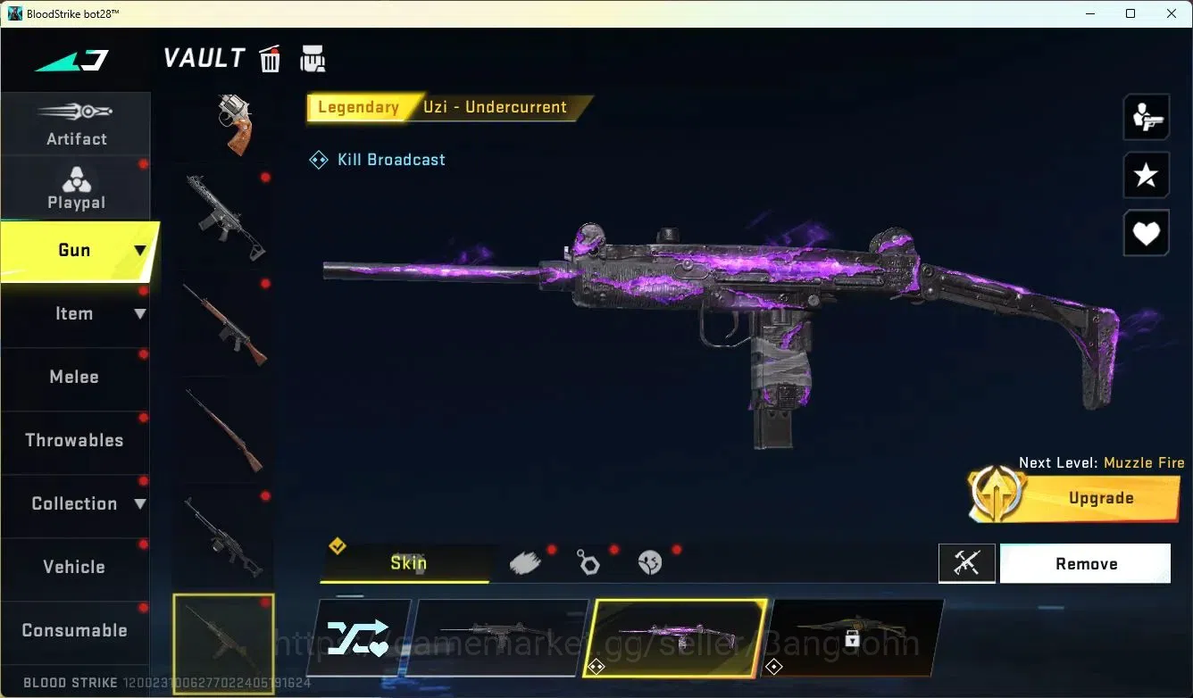 Blood Strike Accounts ASIA | Ultra UMP45 | Legendary Uzi | 2 Legendary G image 3