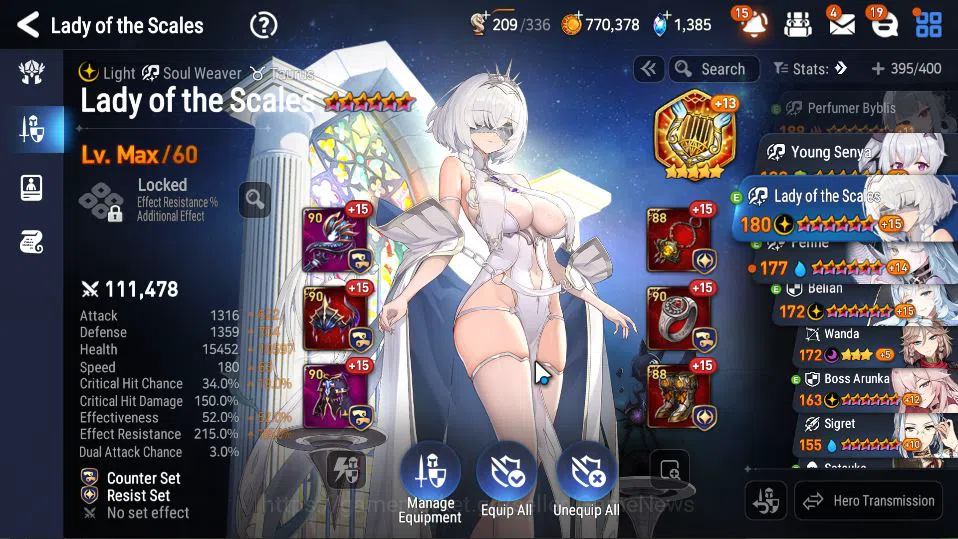 Epic Seven Accounts GLOBAL Unverif|14 ML(BArunka,LOT Scales,Salome,Etc image 5