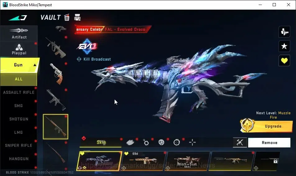 Blood Strike Accounts ASIA|Melee ULTRA Dual Blades|Collab AOT[FAL,KAG-6, image 13
