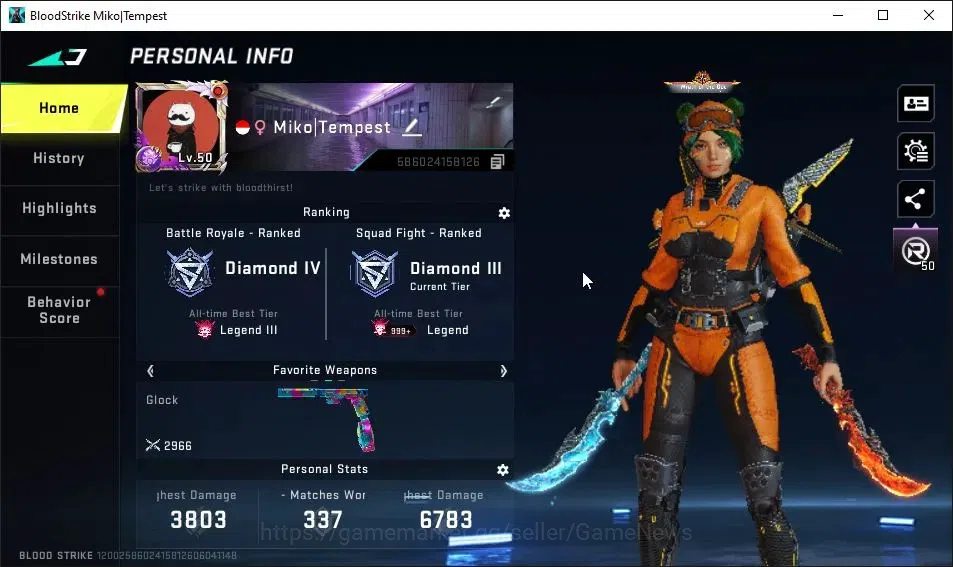 Blood Strike Accounts ASIA|Melee ULTRA Dual Blades|Collab AOT[FAL,KAG-6, image 2
