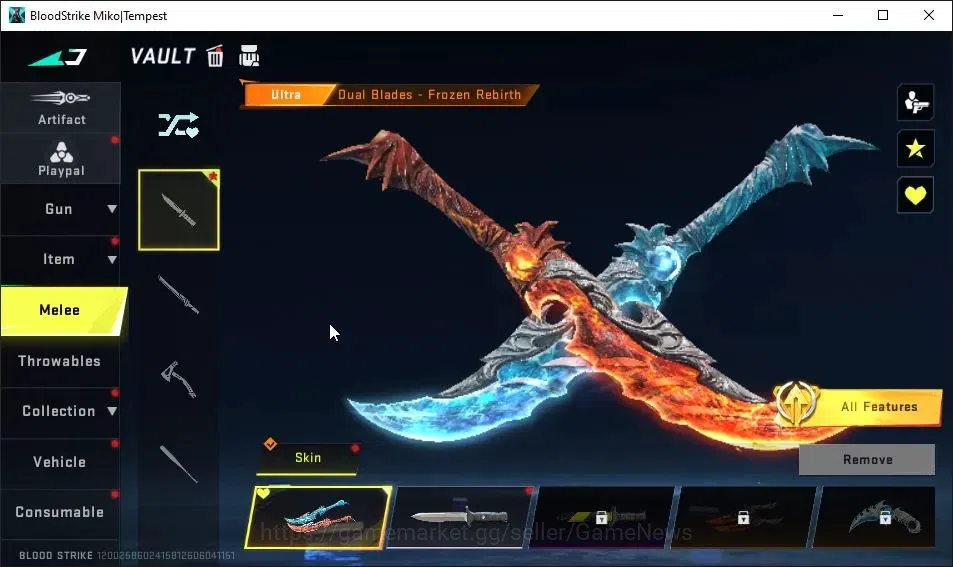 Blood Strike Accounts ASIA|Melee ULTRA Dual Blades|Collab AOT[FAL,KAG-6, image 8